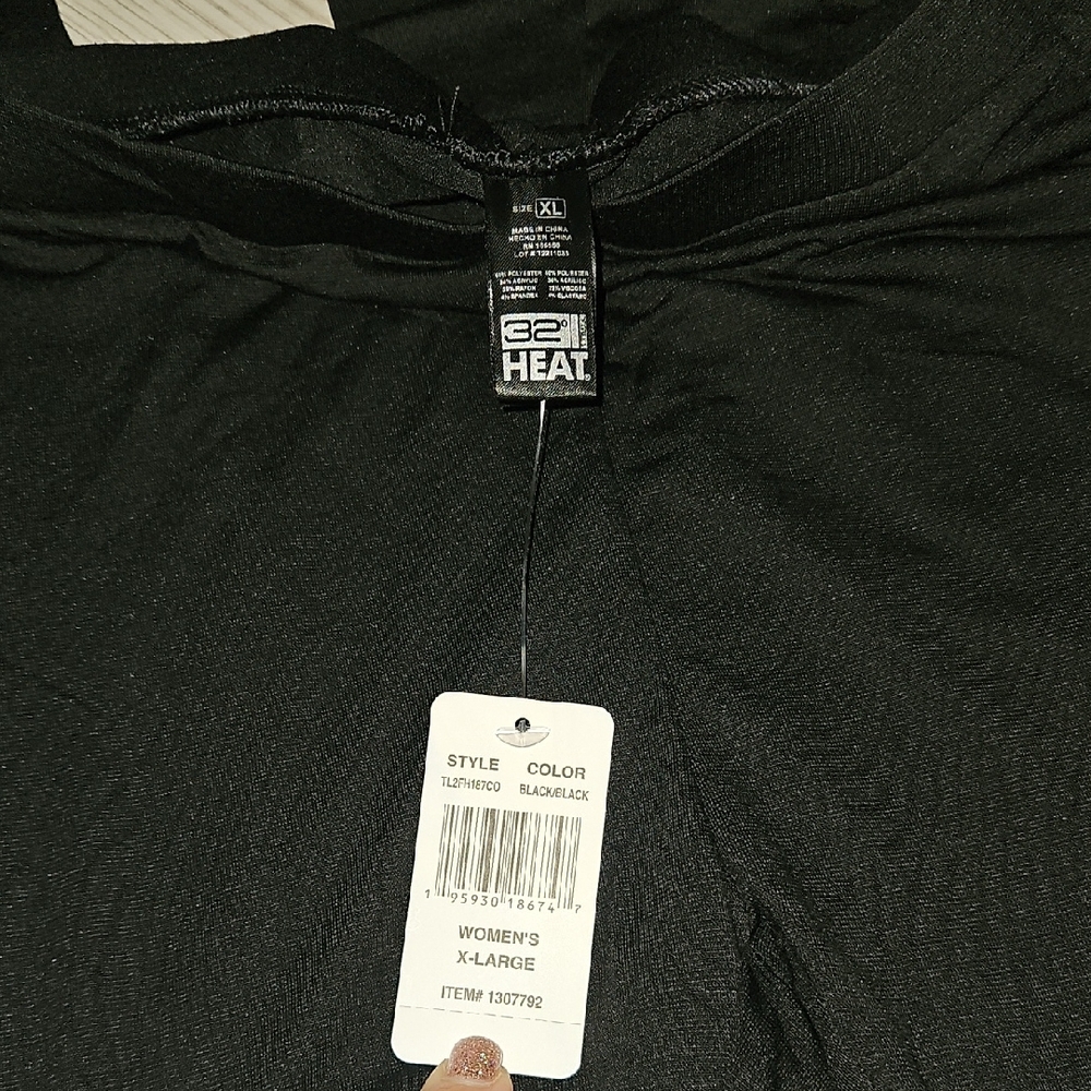 32 Degrees Heat Black Leggings 2 Pack XL - Picture 6 of 7